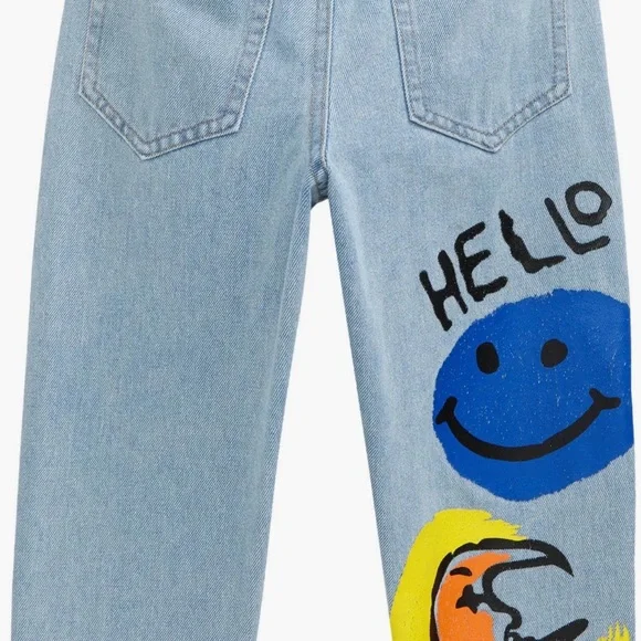 Lola + The Boys Colorful Graphic Kids Jeans - Picture 4 of 4